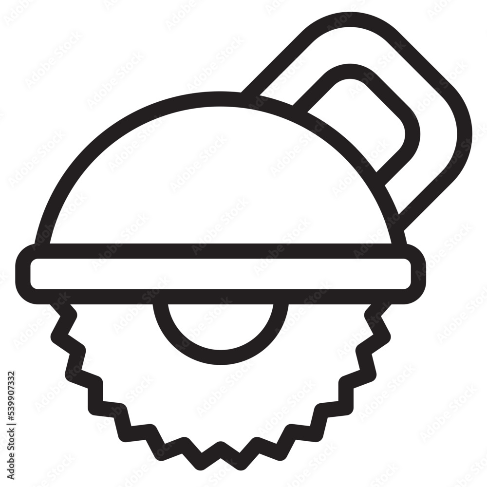 Hand saw outline style icon Hand saw outline style icon