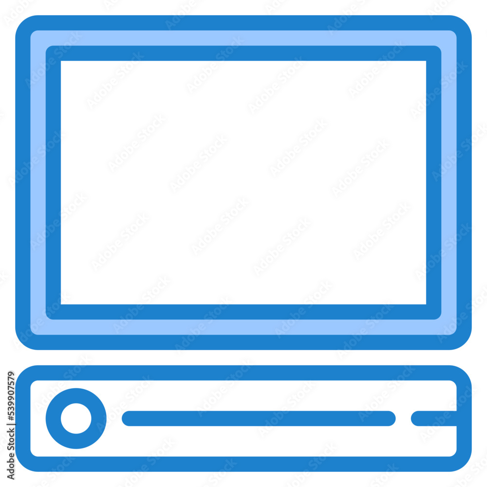 Computer blue style icon Computer blue style icon