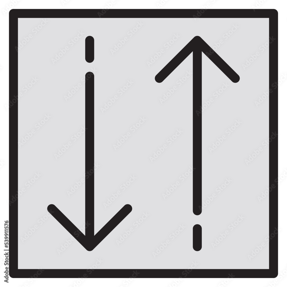 Up Down Arrow color line style icon Up Down Arrow color line style icon