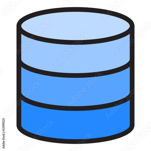 Database color line style icon