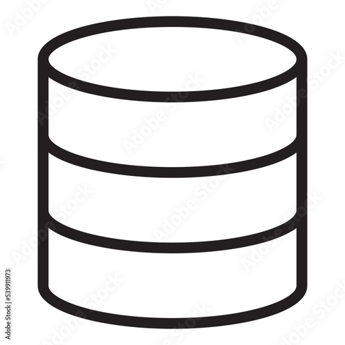 Obraz na płótnie Database outline style icon w salonie