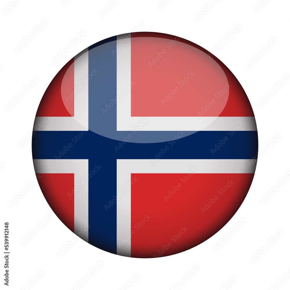 norway Flag in glossy round button of icon. National concept sign. Independence Day. isolated on transparent background. norway Flag in glossy round button of icon. National concept sign. Independence Day. isolated on transparent background.