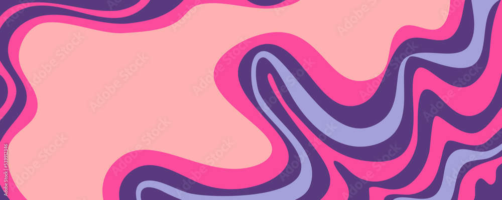 Wave y2k background for retro design. Liquid groovy marble pink background.  Purple y2k pattern in modern style pink. Psychedelic retro wave wallpaper.  Stock Vector | Adobe Stock