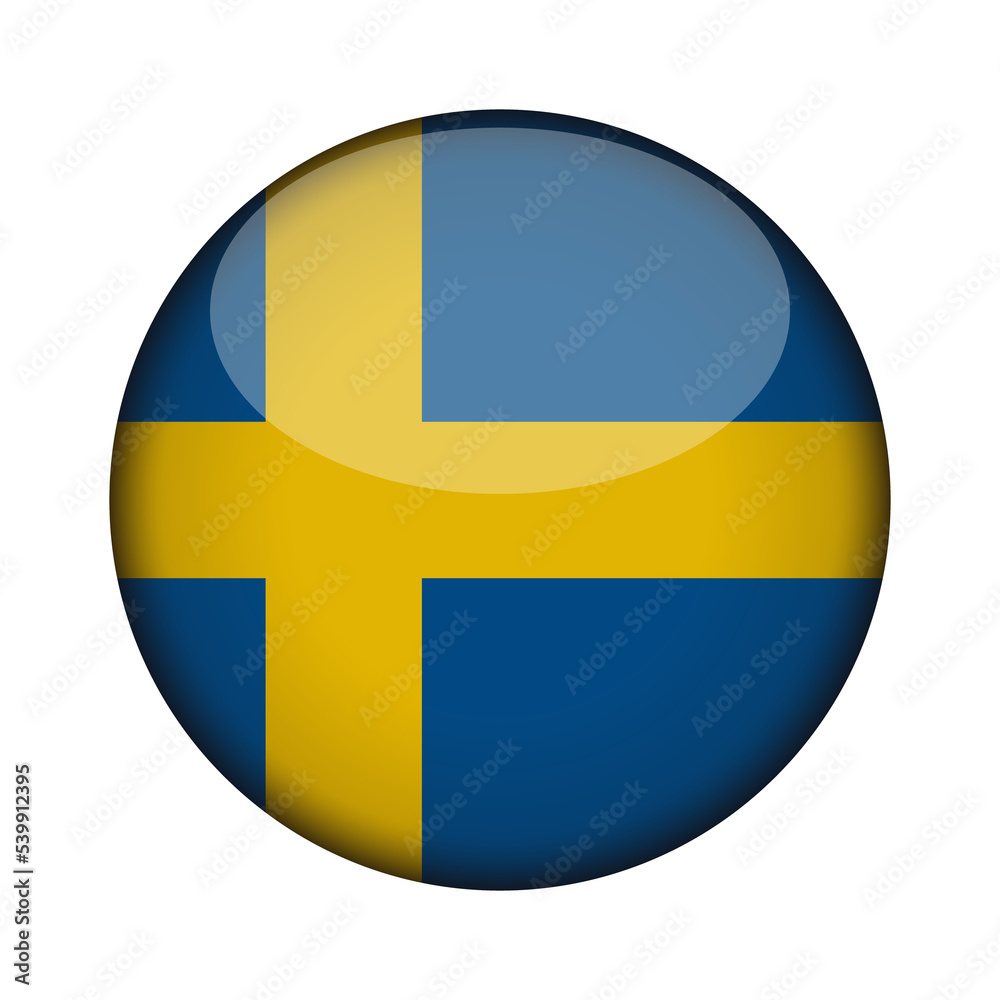 sweden Flag in glossy round button of icon. National concept sign. Independence Day. isolated on transparent background. sweden Flag in glossy round button of icon. National concept sign. Independence Day. isolated on transparent background.