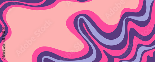 Wave y2k background for retro design. Liquid groovy marble pink background. Purple y2k pattern in modern style pink. Psychedelic retro wave wallpaper. photo