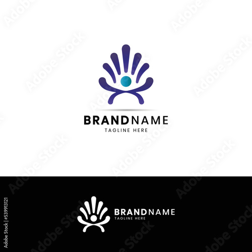 Training Career Logo Design Vector.
