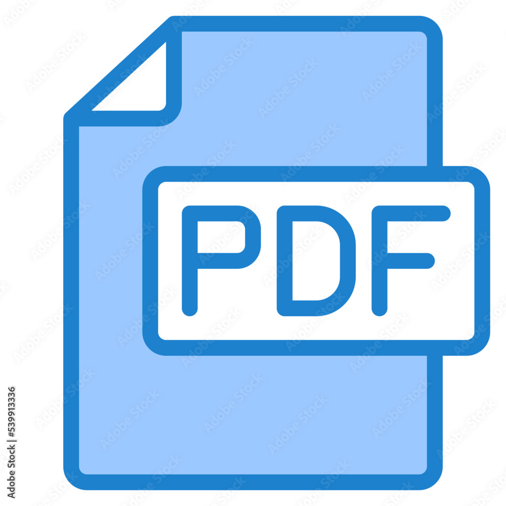 PDF blue style icon