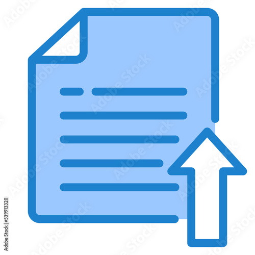 Import File blue style icon