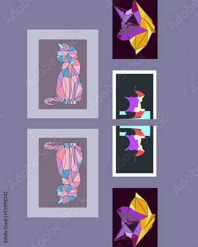 abstract flower design
