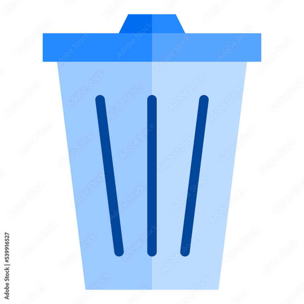 Trash flat style icon Trash flat style icon