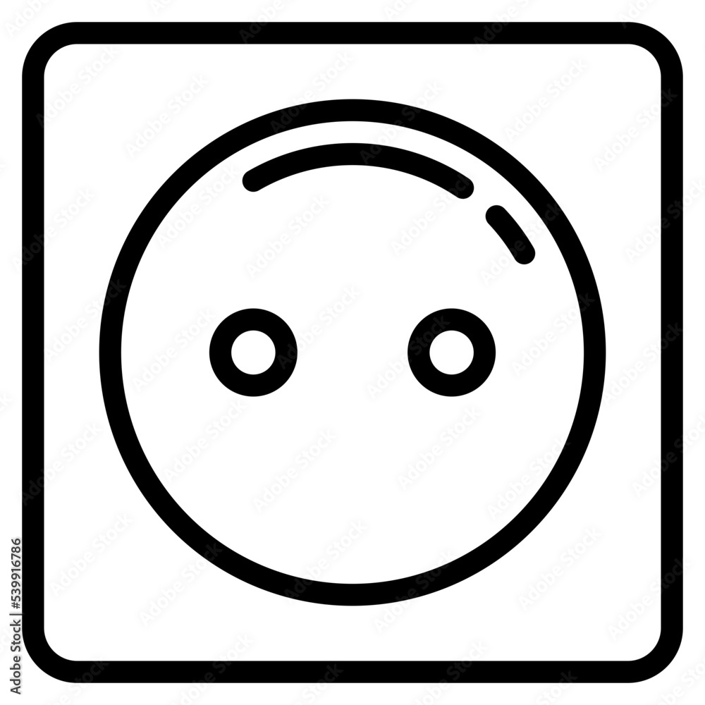 Wall Socket outline style icon Wall Socket outline style icon
