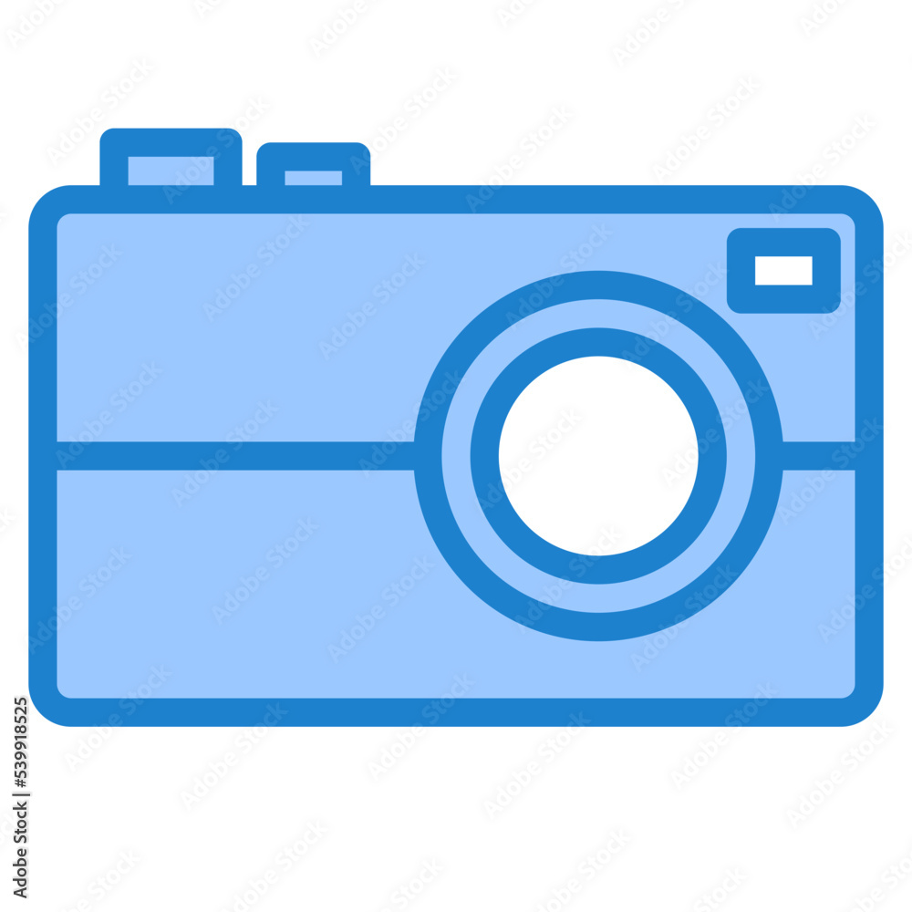 Compact Camera blue style icon Compact Camera blue style icon