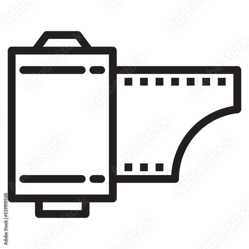 Film Roll outline style icon