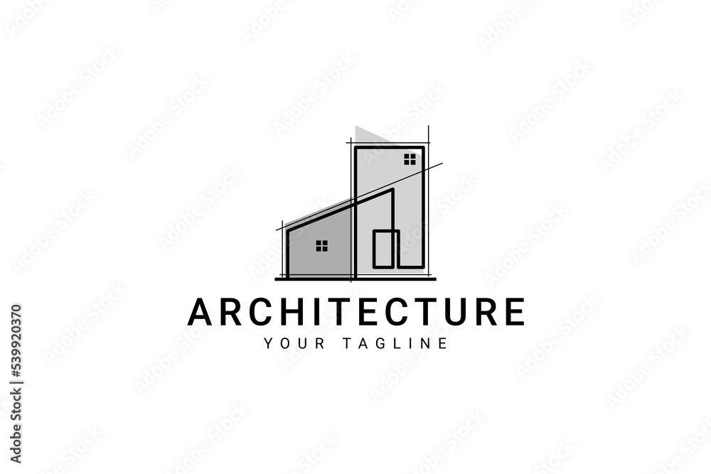 Architecture Logo Design, Vector Construction Company Brand Design Template. Architect And Construction Vector Logo Template Architecture Logo Design, Vector Construction Company Brand Design Template. Architect And Construction Vector Logo Template