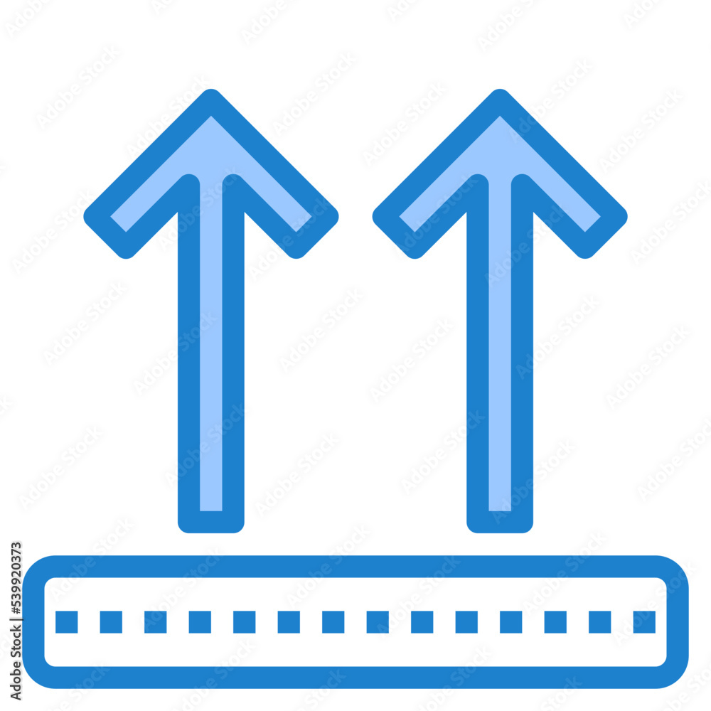 This way up blue style icon This way up blue style icon