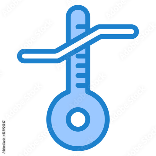 Tempurature sensitive blue style icon