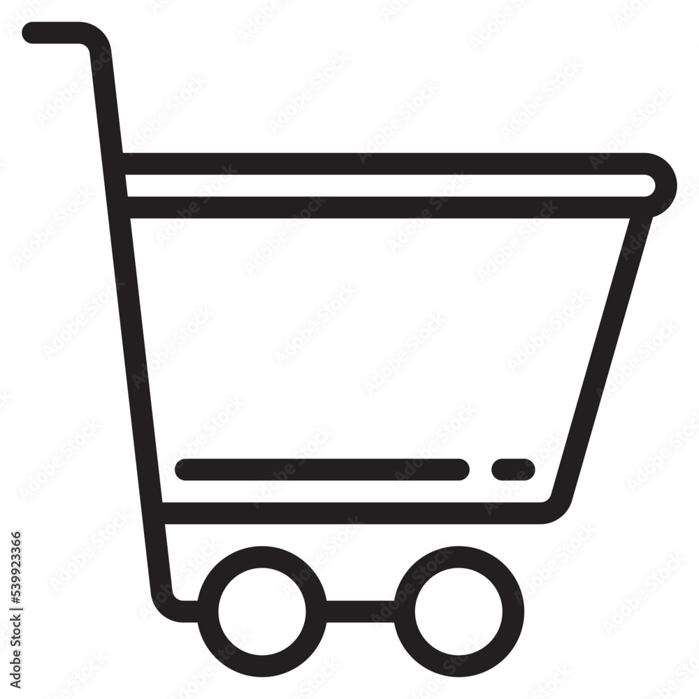Shopping cart outline style icon Shopping cart outline style icon