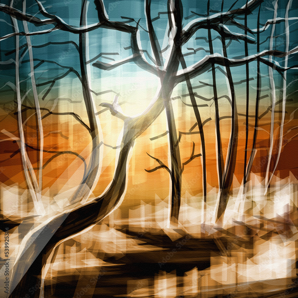 Naklejka premium tree