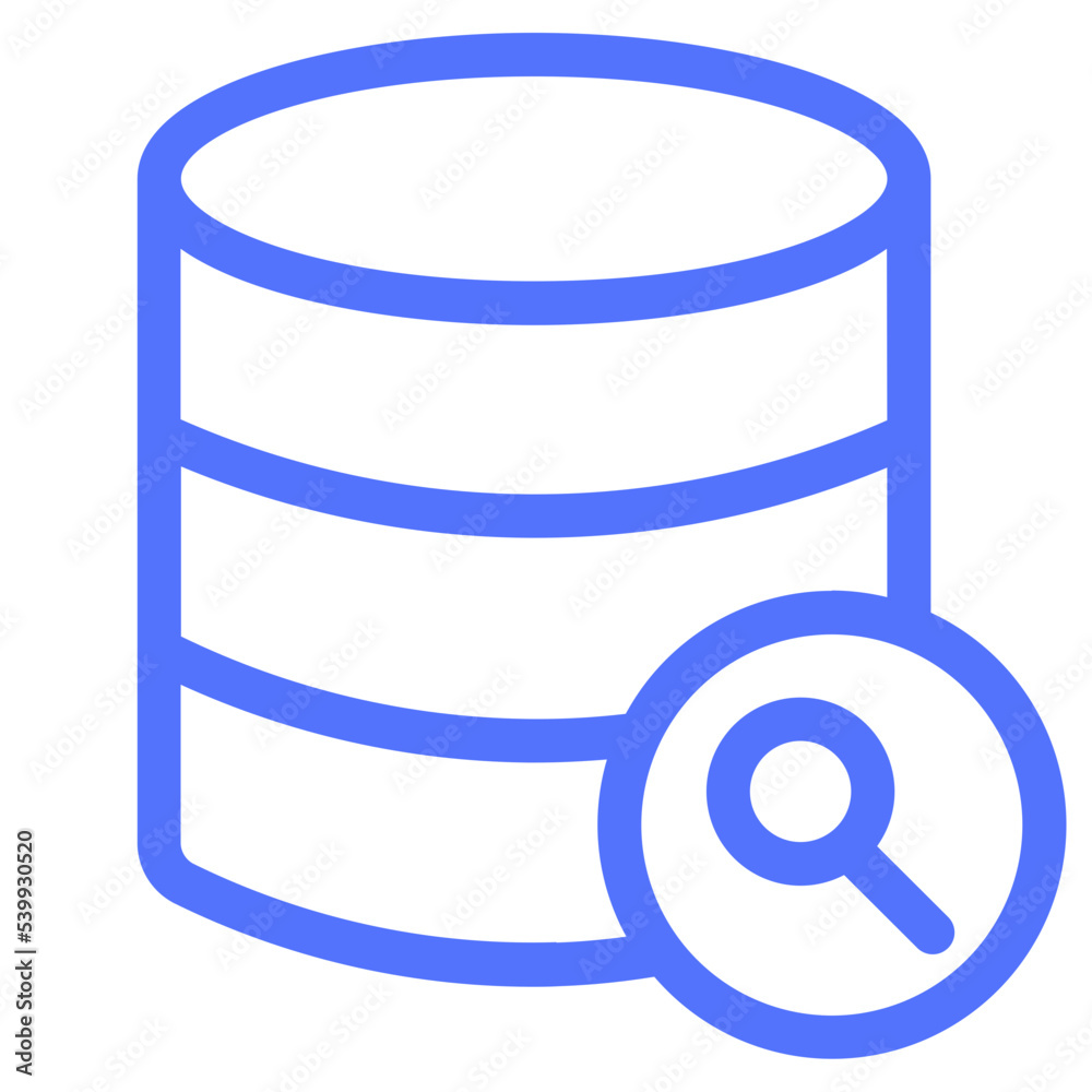 find loop search search data search database line icon find loop search search data search database line icon