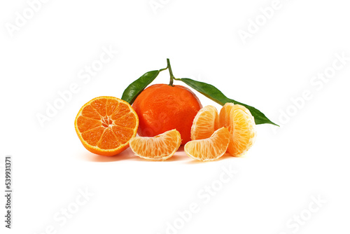 Fototapeta Naklejka Na Ścianę i Meble -  Tangerine, clementine or mandarin orange fruit