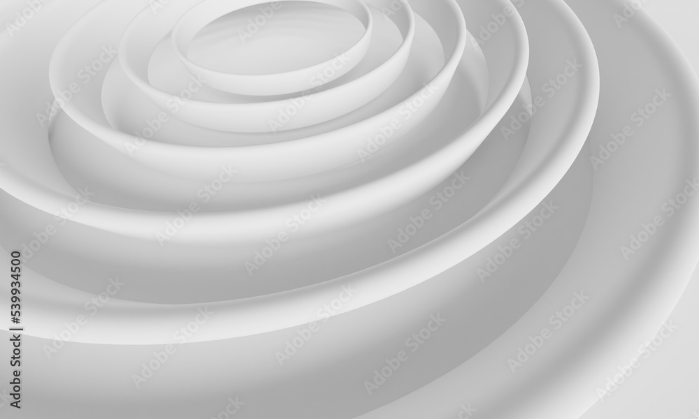 Obraz premium 白い空間イメージ3DCGイラスト