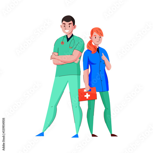 Doctor Flat Illustration