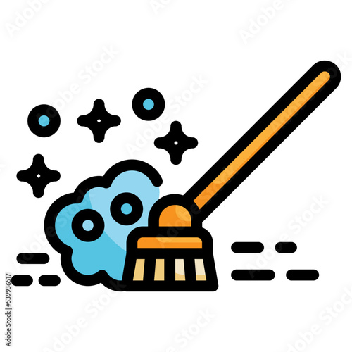 mob bubble wash clean filled outline icon
