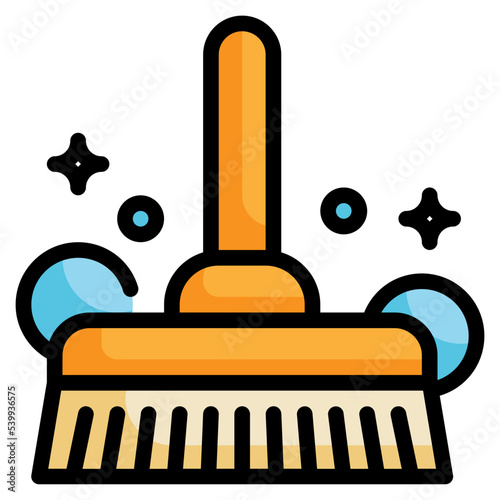 mob bubble cleaning filled outline icon