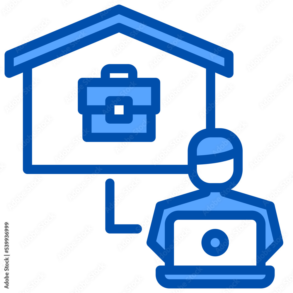 Work at home filled outline icon Work at home filled outline icon