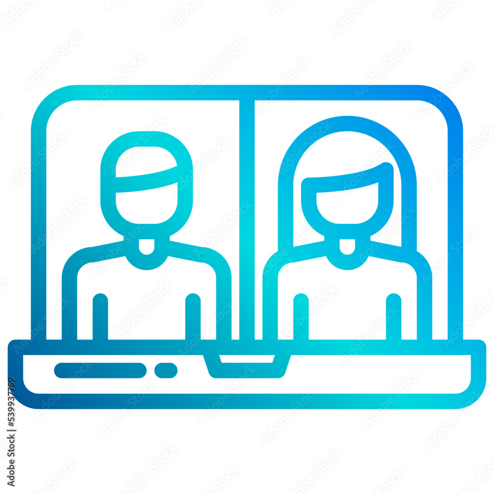 Video call outline icon Video call outline icon