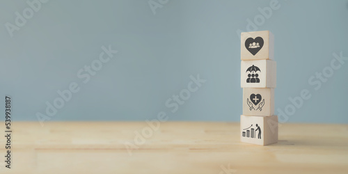 Employee benefits concept. Indirect and non-cash compensation paid to employees offered to attract and retain employees. Fringe benefits for employee engagement. Insurance, paid vacation, office perks