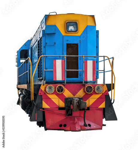 Diesel Locomotive on transparent background
