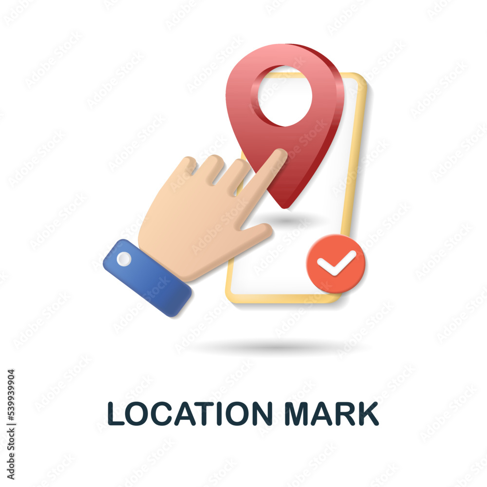Location Mark icon. 3d illustration from feedback collection. Creative Location Mark 3d icon for web design, templates, infographics and more Location Mark icon. 3d illustration from feedback collection. Creative Location Mark 3d icon for web design, templates, infographics and more