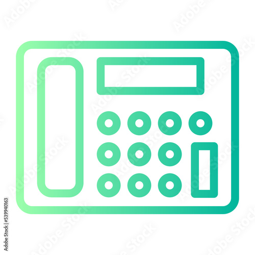 telephone gradient icon