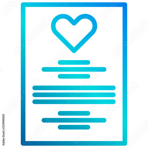 Order of service outline icon