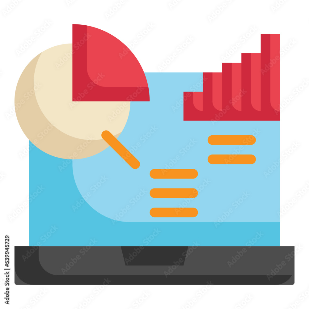 data analytics report business organization icon flat icon data analytics report business organization icon flat icon