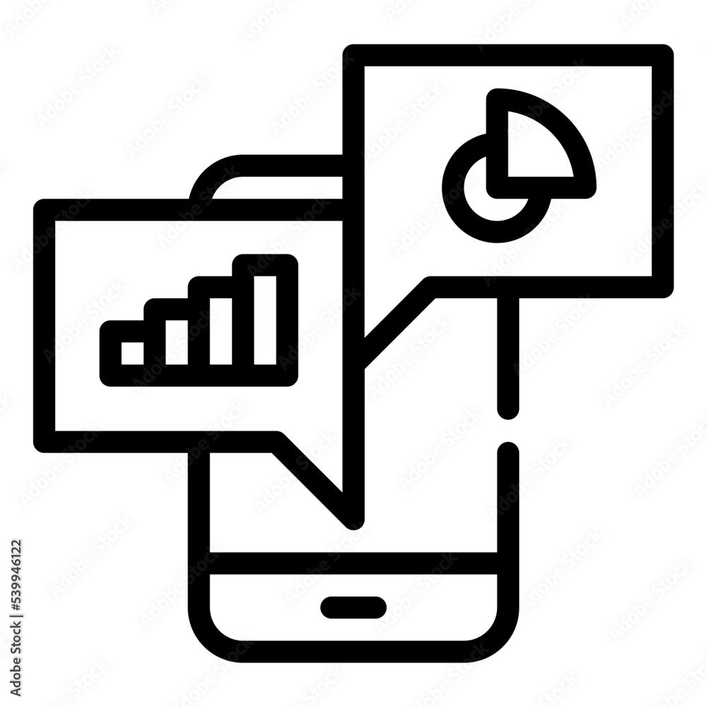 data analytics report business organization simple line icon data analytics report business organization simple line icon