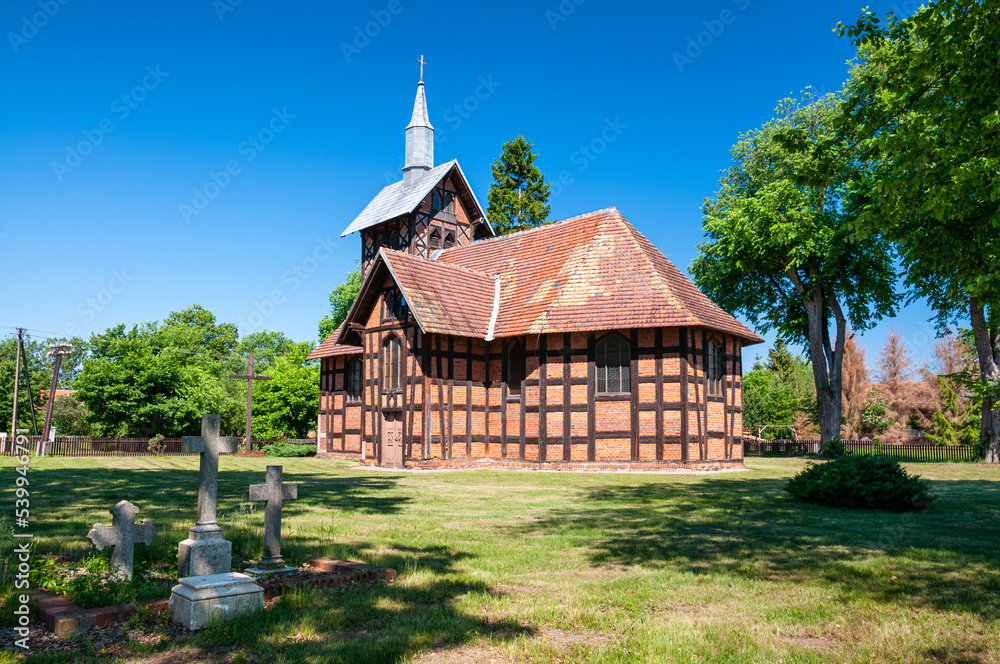 Church of the Annunciation of the Blessed Virgin Mary in Pozdzadlo, Lubusz Voivodeship, Poland Church of the Annunciation of the Blessed Virgin Mary in Pozdzadlo, Lubusz Voivodeship, Poland