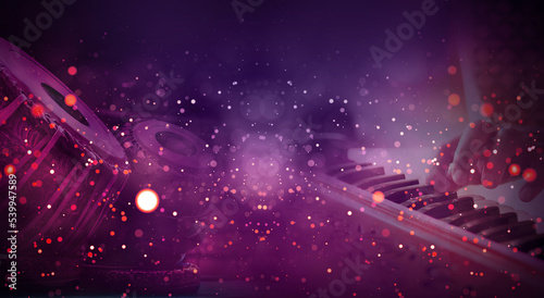 Qawwali background. 3d rendering illustration photo