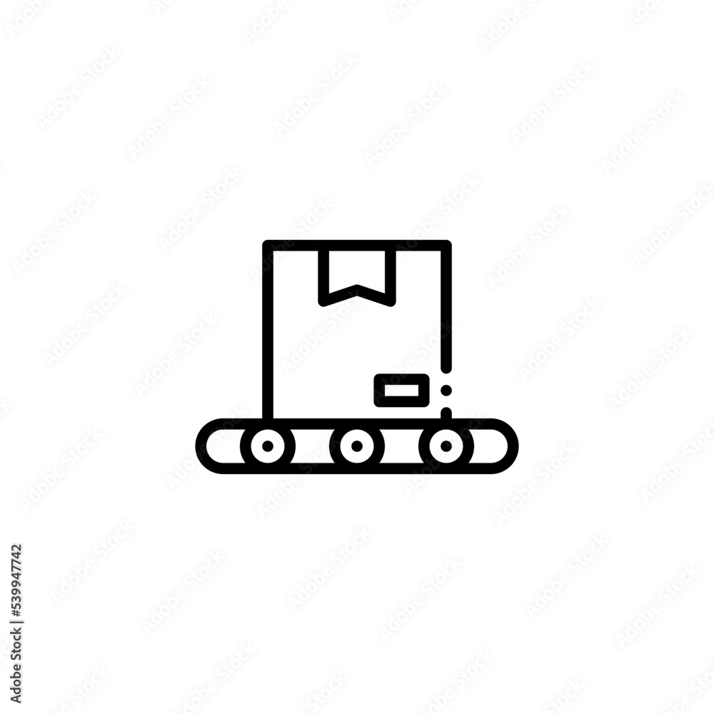 conveyor belt line icon