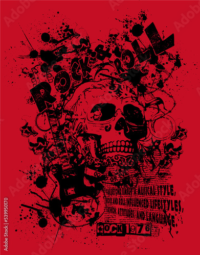 abstract print design on plain base