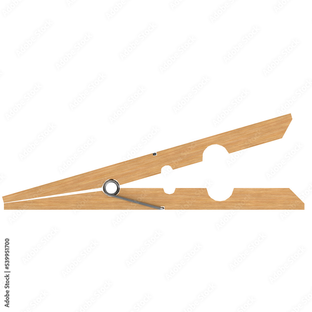 3d rendering illustration of a clothespin 3d rendering illustration of a clothespin