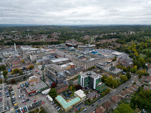 Tableau sur toile Southampton General Hospital, Aerial View, Landscape.