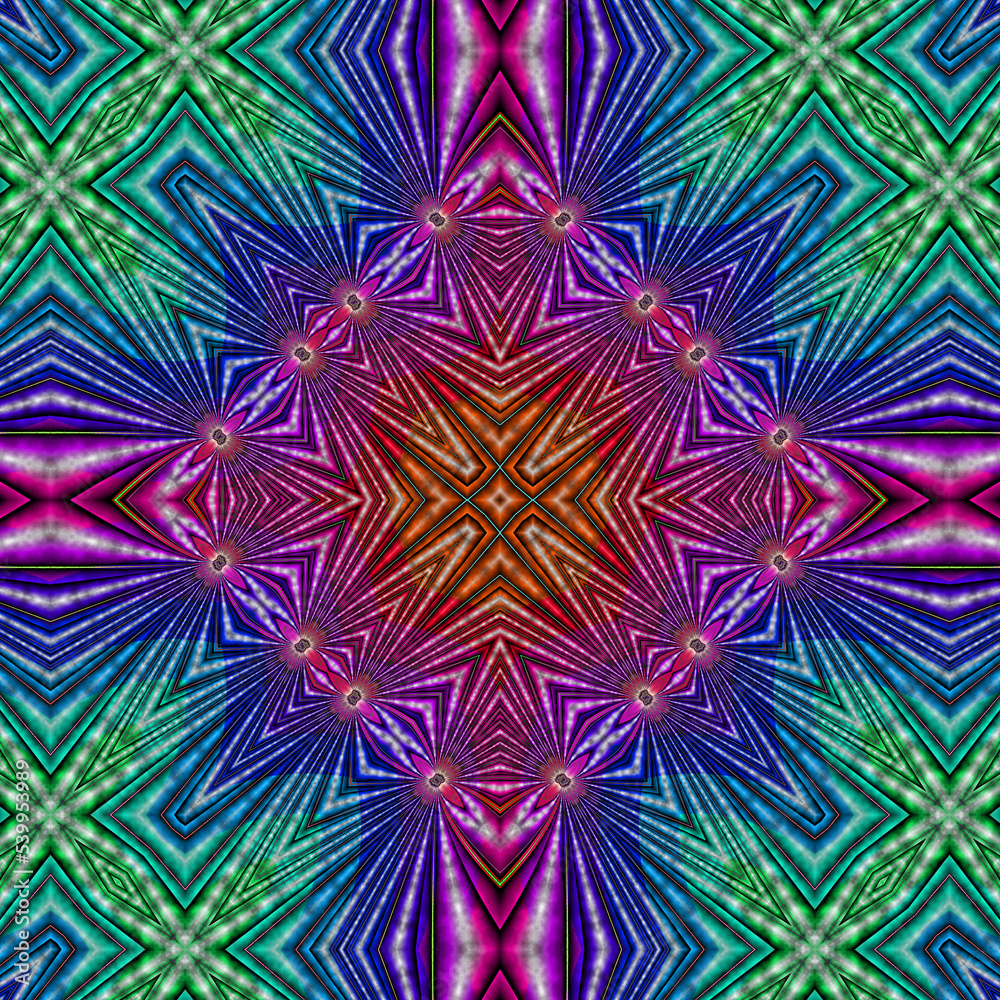 3d effect - abstract colorful kaleidoscopic geometric pattern 3d effect - abstract colorful kaleidoscopic geometric pattern