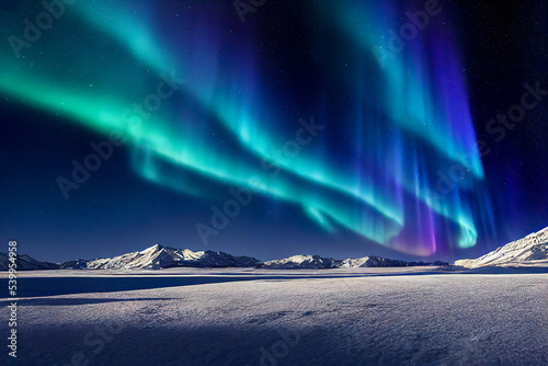 Aurora borealis on the Norway Fototapet