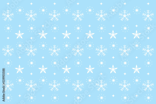 Snowflakes and stars. Christmas vector wallpaper.