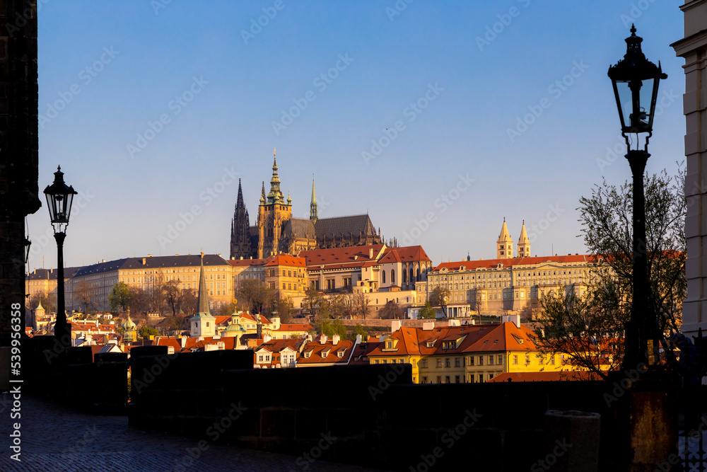 Fototapeta premium cityscape of Hradcany with Prague Castle, Czech Republic