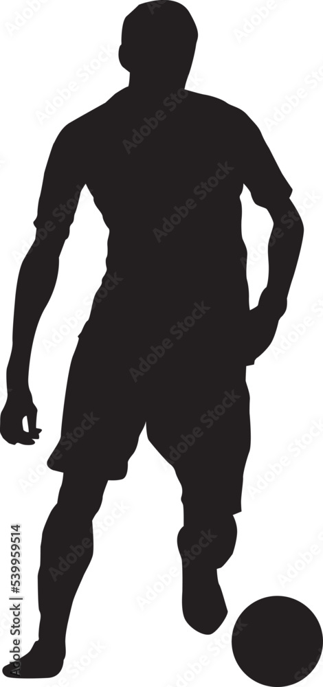 silhouette of people playing football soccer