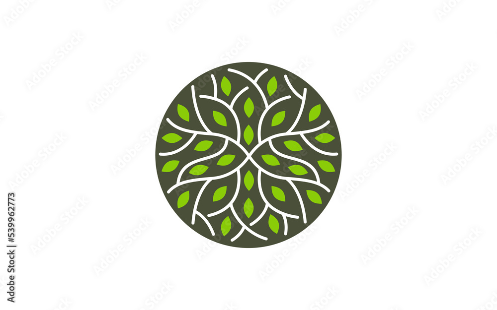 Illustration vector graphic of abstract life root on white background vector logo design template Illustration vector graphic of abstract life root on white background vector logo design template