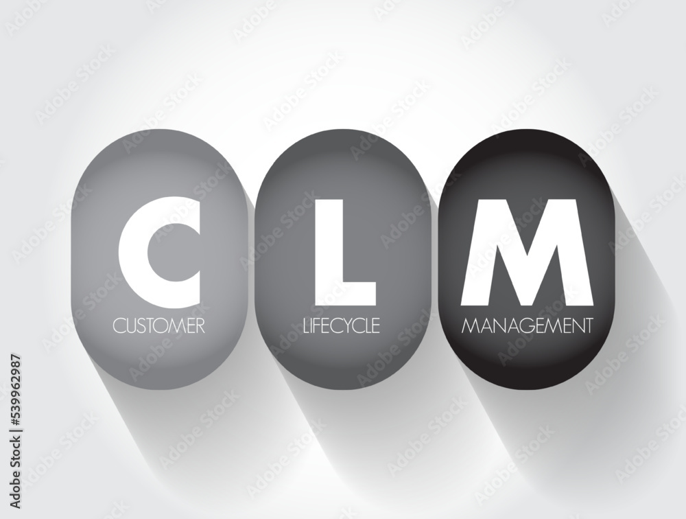 Vetor de CLM - Customer Lifecycle Management is the measurement of ...